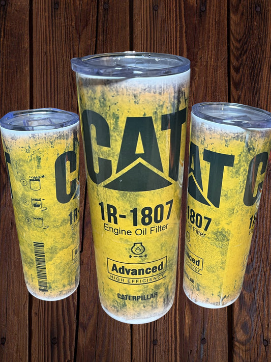 Cat Oil Filter 20oz Tumbler