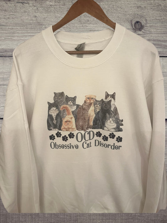 Obsessive cat disorder crewneck