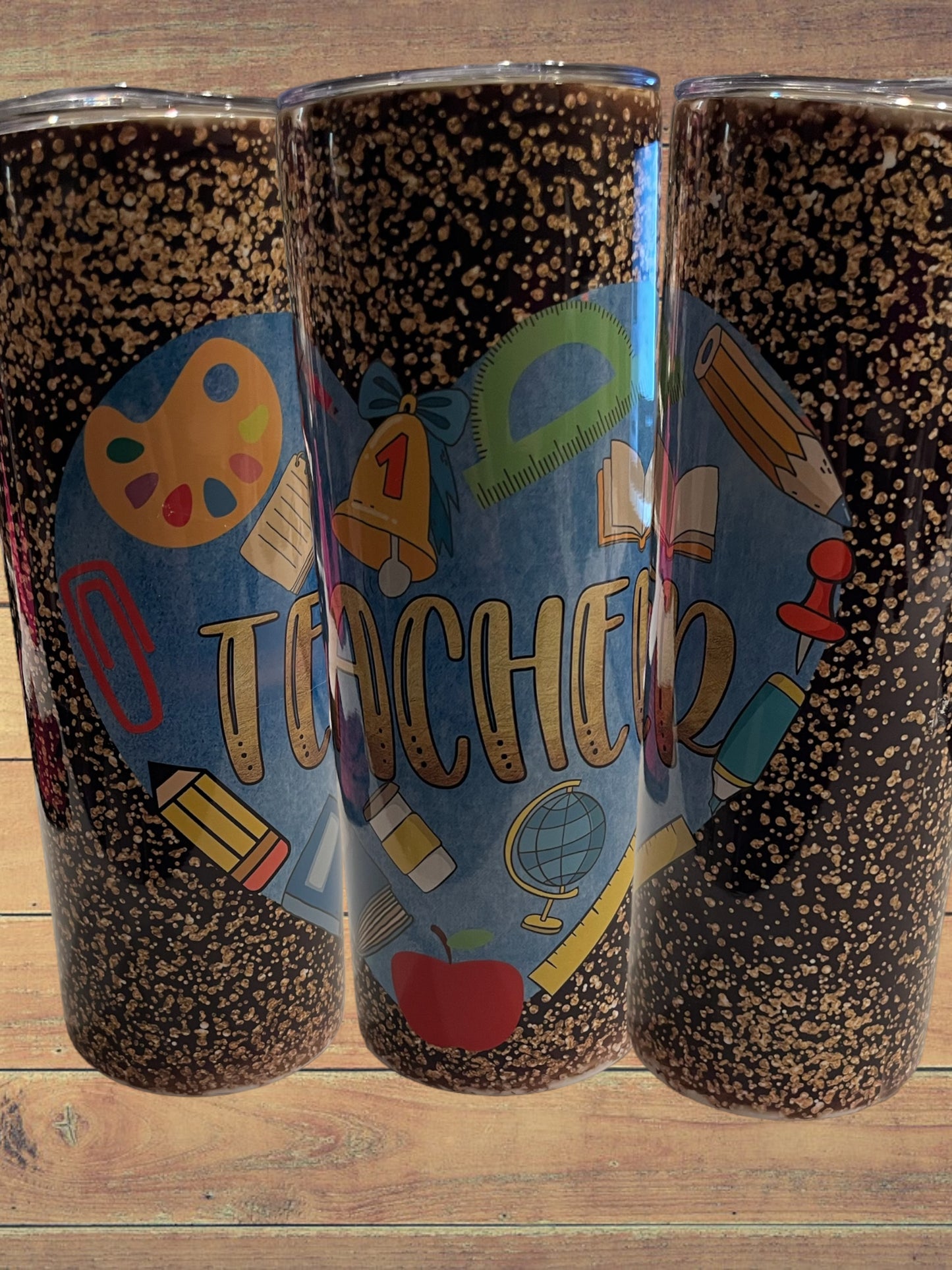 Teacher heart 20oz tumbler