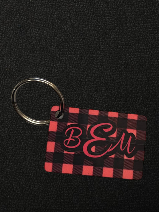 Monogram keychain