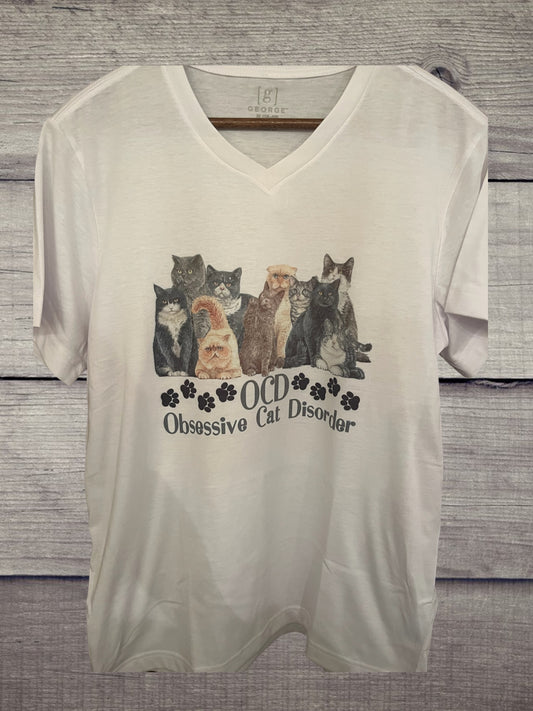 Obsessive cat disorder tshirt