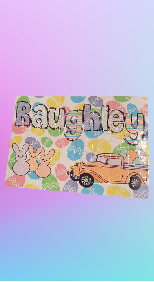 Personalized Easter Jigsaw Puzzle