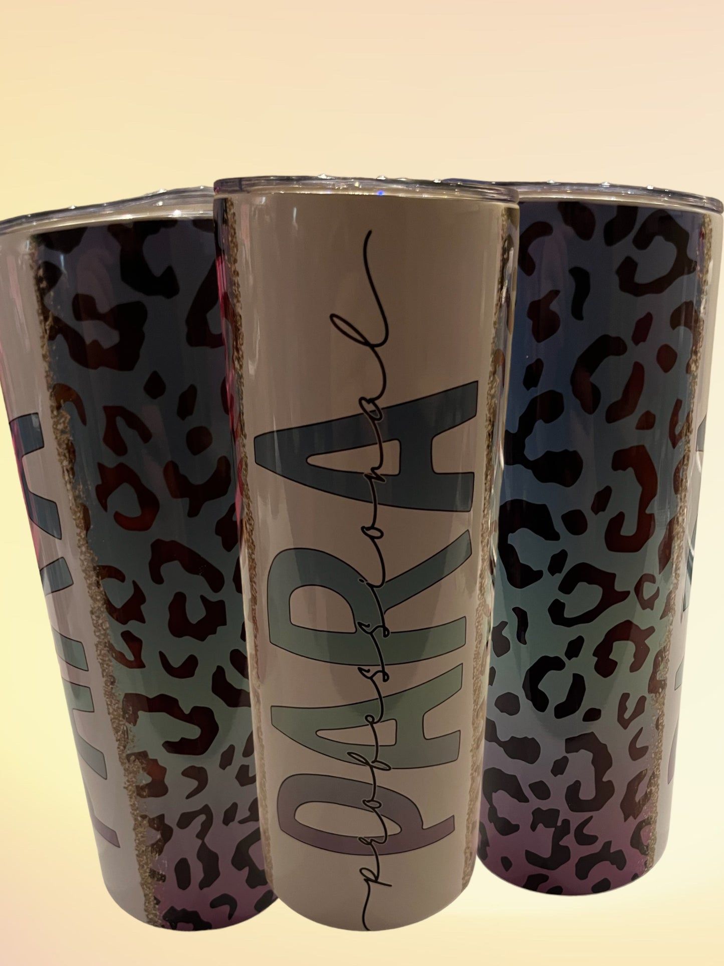 Para professional Cheetah print 20oz tumbler