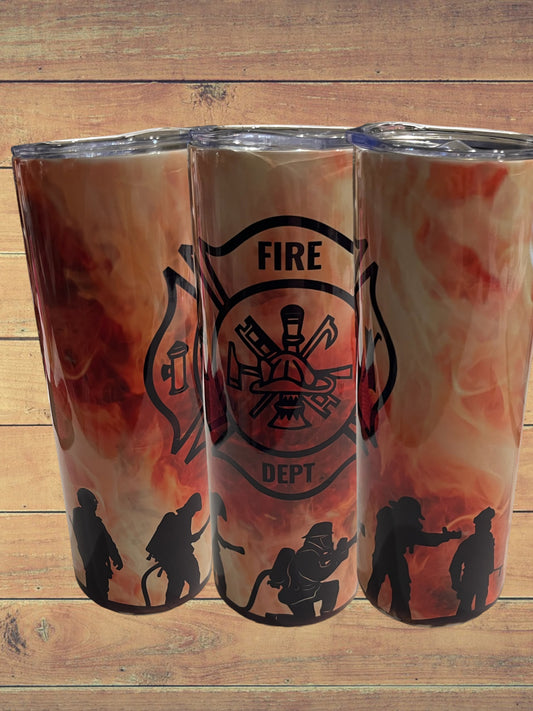 Fire dept fire 20oz Tumbler